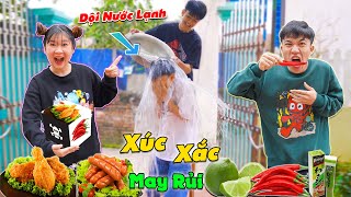 Thử Thách Ăn Đồ Ăn Theo Xúc Xắc May Rủi - Ai Là Người Đen Đủi Nhất ? | Anh Tóc Xoăn