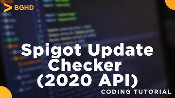 Spigot Coding Tutorial Ep#26 - Spigot Update Checker (2020)