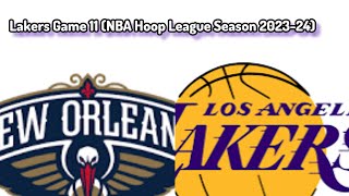 Ingram Soars for a BIG GAME in points over LAL (LAL VS. NO) NBA Hoop League Season 2023-24 GM 11