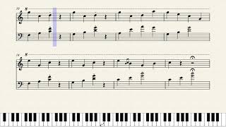 kuroba Water sort puzzle AD song (星茶会) piano score screenshot 2