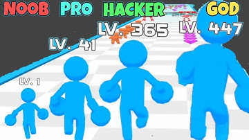 NOOB VS PRO VS HACKER VS GOD in Smash LV Runner