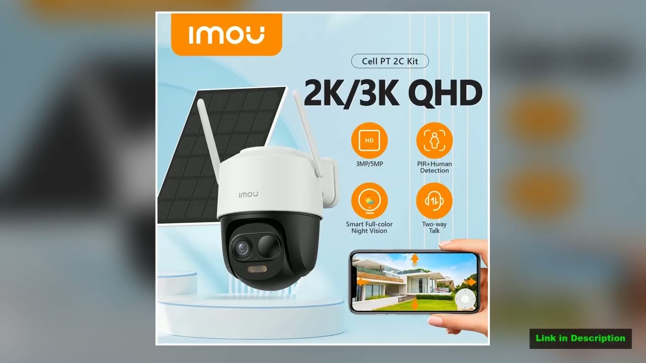 IMOU Cell PT 2C Kit Battery Powered Camera Outdoor Camera Security Wifi CCTV Surveillance Camera