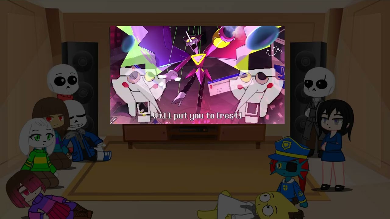 Glitchtale reacts to Spamton