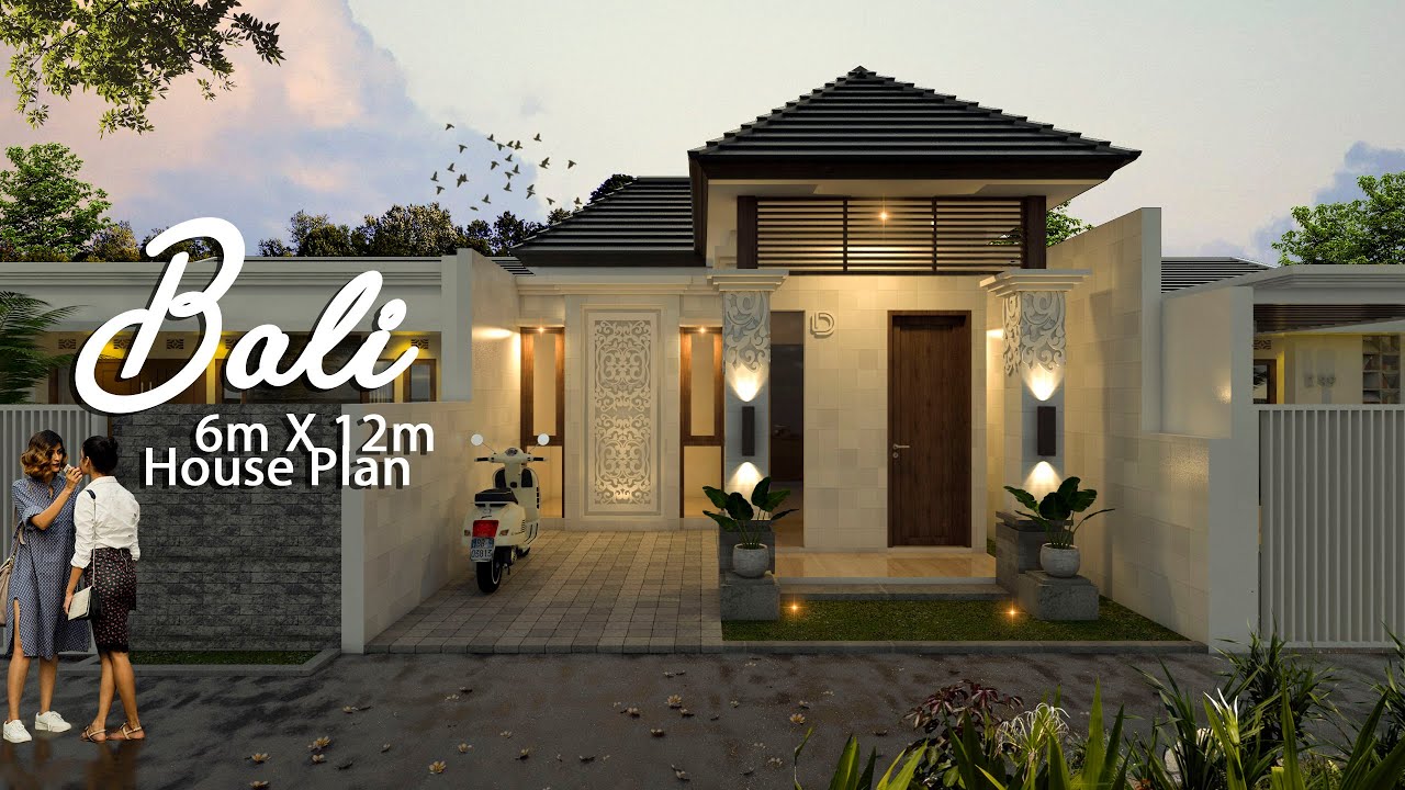 Desain Rumah 6x12 M Gaya Bali Youtube