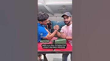 How to play hook against long arm toprollers Armwrestling #shorts #armwrestling #viral #short #new