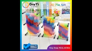 GreYi Store 3D Pin Art Rainbow colour
