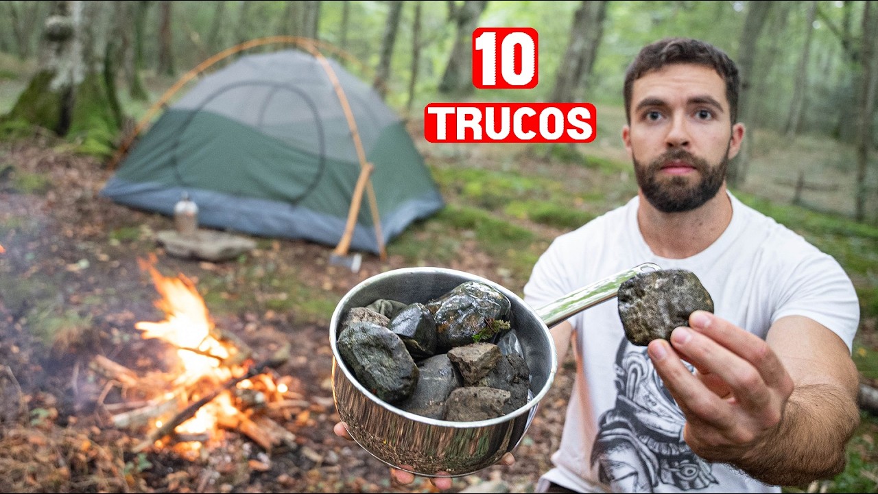 Mis 10 TRUCOS Favoritos Para VIVAC y ACAMPADA 🏕️☝️😃