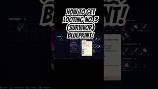 HOW TO GET LOOTING MK. 3 (SURVIVOR) BLUEPRINT! #arcraiders