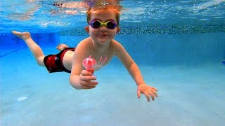 Diving for AquaBots and Swimming at Carpenter Pool