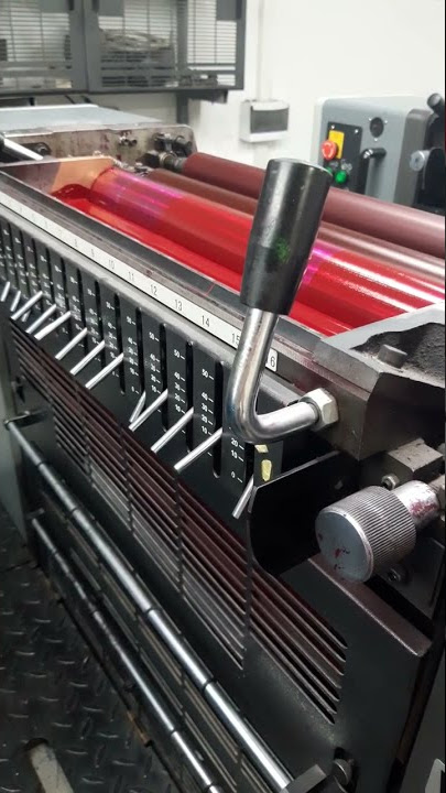 Single pass color printing machine Offset printing process GRONHI 524