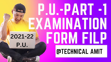 PURNEA UNIVERSITY PART-1 EXAMINATION ONLINE FORM KAISE FILL KRE 2021-22 @obta8