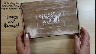 Unboxing the Sept 2021 Paper Pumpkin Kit: Haunts and Harvest