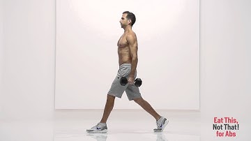 How to Do a Split Lunge with Bicep Curl