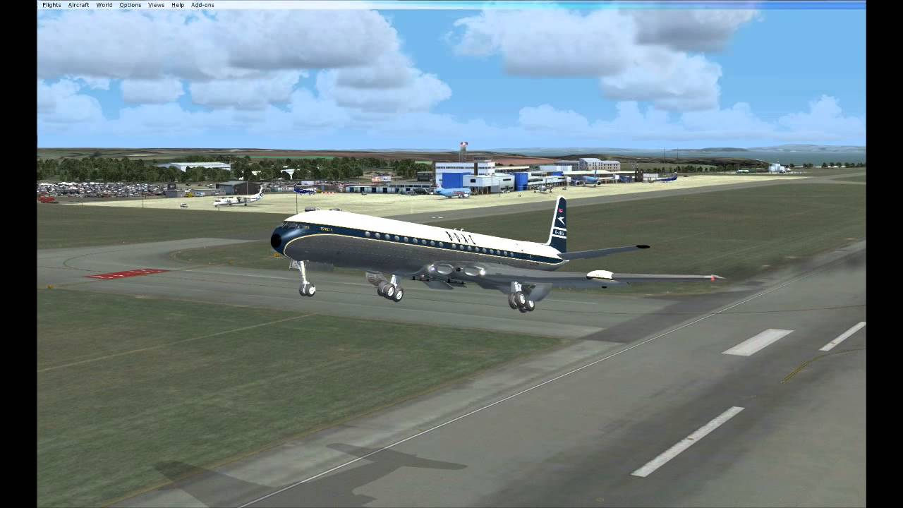 Overview and flight in Just Flight DH Comet for FSX
