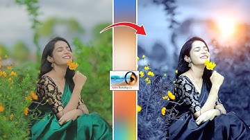 Moddy Dark Blue Color Grading Photo Editing in Photoshop 7.0 for Beginner