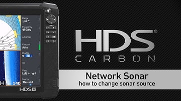 Selecting a Sonar Source on a Lowrance HDS Display