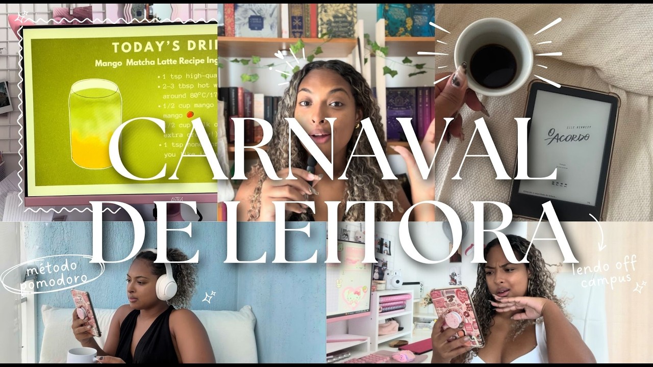 Lendo o máximo que consigo no carnaval | Vlog