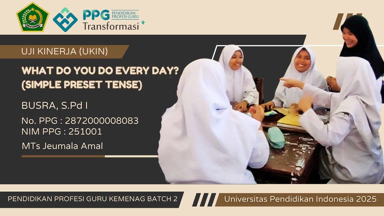 Video Ukin Bahasa Inggris Kelas VIII PPG Daljab Kemenag 2025