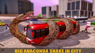 Angry Anaconda Snake Rampage  City Attack 2020 - Animal Rampage Simulator -Android Gameplay screenshot 3