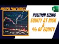 How to calculate position sizing based on percent of account value and equity at risk
