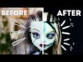 REVAMPING OLD DOLLS 🖌️ MONSTER HIGH FRANKIESTIEN REPAINT | [relaxing] Doll Repaint ooak | etellan