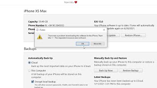 How to fix There was a problem downloading the software for the iPhone screenshot 5