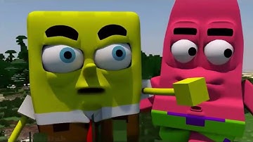 SpongeBob in Minecraft 2 (3D Minecraft animation)