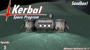 KSP - Ep. 3 - Minmus Mining Outpost Pt.1!