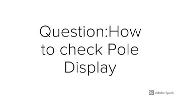 How to check pole display is working or not | ZIGLAR POS |Point of sale