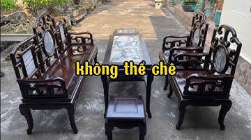 Bộ bàn ghế móc mỏ gỗ Trắc ta cũ đẹp nhất Việt Nam