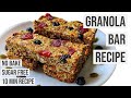 Granola Bar Recipe | Sugar-Free,No-Bake,Without Oven | Homemade Granola Bars | Homemade Protein Bars