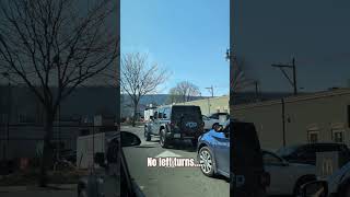 No Left Turns.... #dumbdriver #idiots #cantread