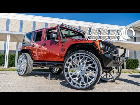 Jeep Wrangler on 32" Forgiato Wheels - 4K - YouTube