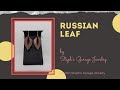 Russian Leaf - Diagonal Peyote Stitch