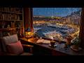 Monaco Rainy Night 🌧️ Soft Jazz Piano &amp; Cozy Study Ambience with Rain Sounds for Relax