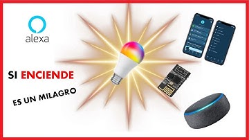 Fabrica LAMPARA INTELIGENTE💡💡 con ESP8266-01 y ALEXA 🤖🤖