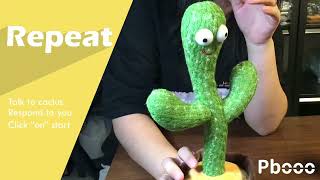 Pbooo Dancing Cactus Toy,Talking Repeat Singing..................................................... screenshot 5