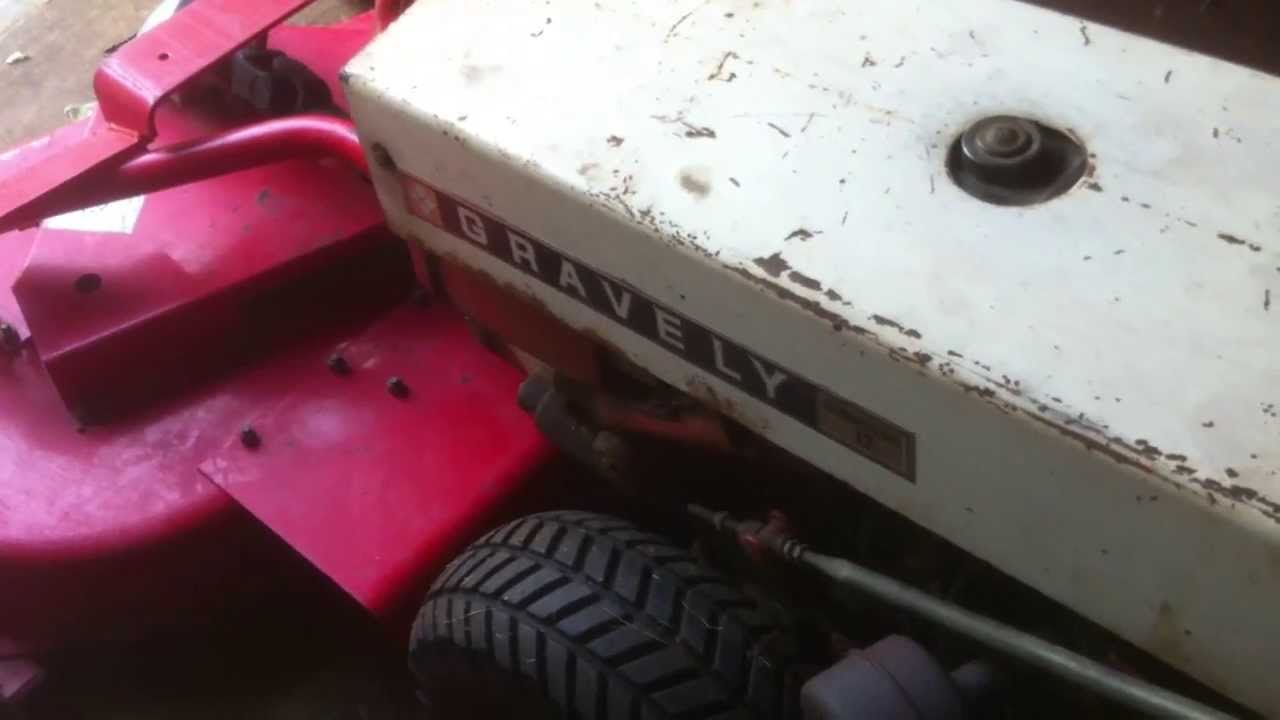 Gravely Commercial 12 Cold Start and 40" Kidney Mower YouTube