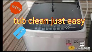 Tub clean of LG top load automatic washing machine