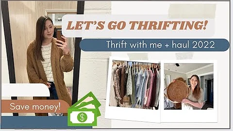 HOW TO SHOP BUDGET FRIENDLY//COME THRIFT WITH ME 2022//HOME DECOR THRIFT HAUL + TRY ON HAUL//