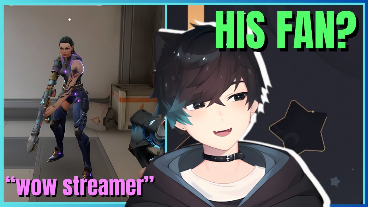 Sykkuno meets A CRAZY (nice) FAN in SOLO VALORANT