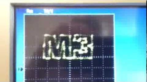 XY Scope Mode to Display Block Letters