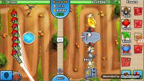 Bloons TD Battles:INSANE LATE GAME I FOUND A HACKER!!!