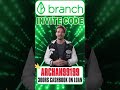 Branch App Invite Code "ARCHAN99199" Get 300 Rs cashbook On first Loan