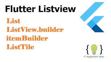 Flutter Tutorial For Beginners #4 | List,ListTile,ListView.Builder,ItemBuilder in Flutter
