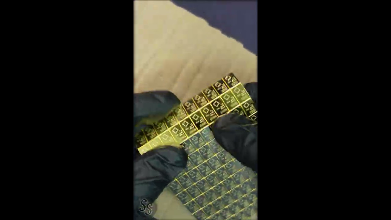 Breaking GOLD 100 Grams 999 Fine Valcambi Bar 