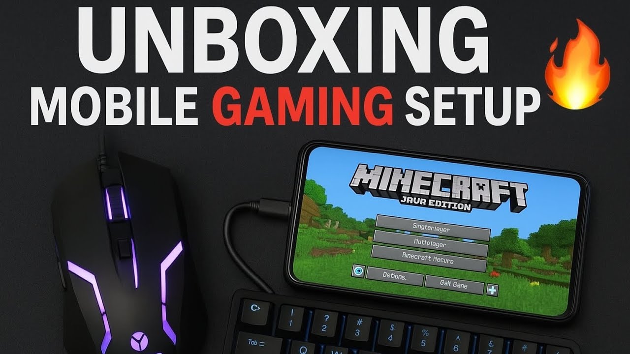 Unboxing My Ultimate Mobile Gaming Setup! 🔥 RGB Mouse +