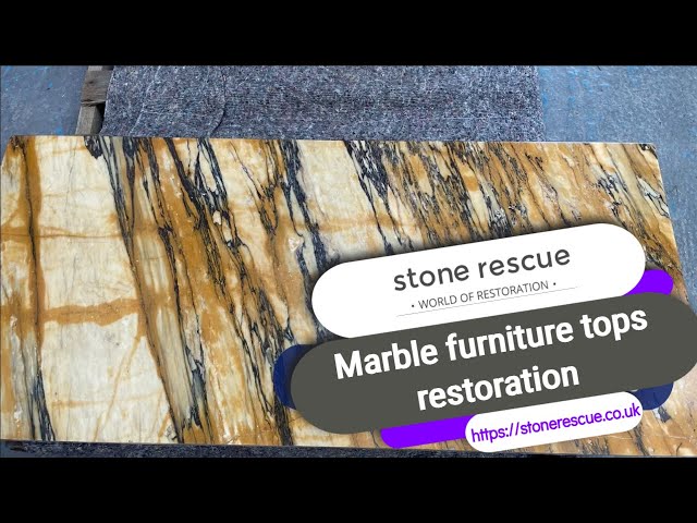 Marble furniture top restoration