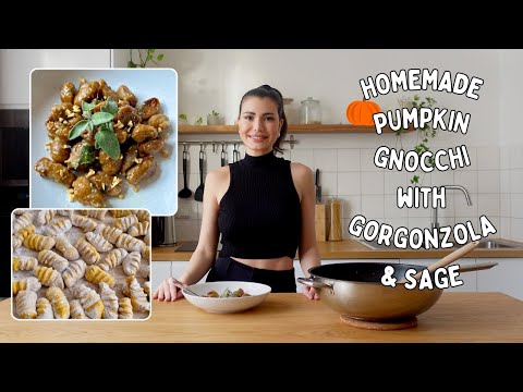 Homemade Pumpkin Gnocchi with Gorgonzola & Sage by Annie Papatheodorou