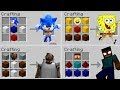 Minecraft PE : DO NOT CRAFT THIS IN MINECRAFT! (Sonic, Herobrine, Granny & Spongebob)